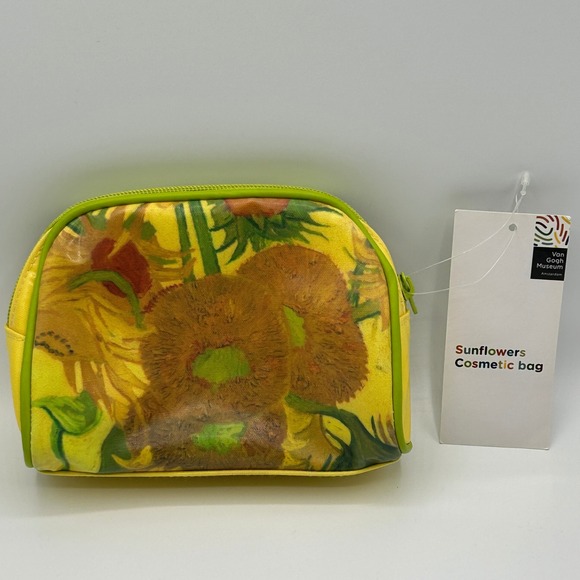 Van Gogh Museum Cosmetic‎ Bag Sunflowers Makeup Pouch Travel Women NEW WITH TAG - Picture 1 of 6